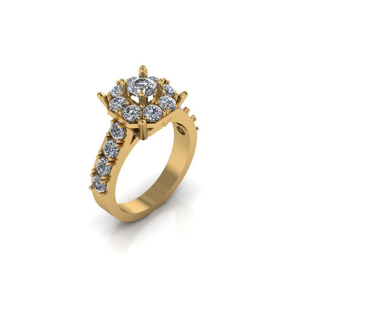 Ladies womans womens diamond ruby emerald Rings 3D print model 3D print model_1