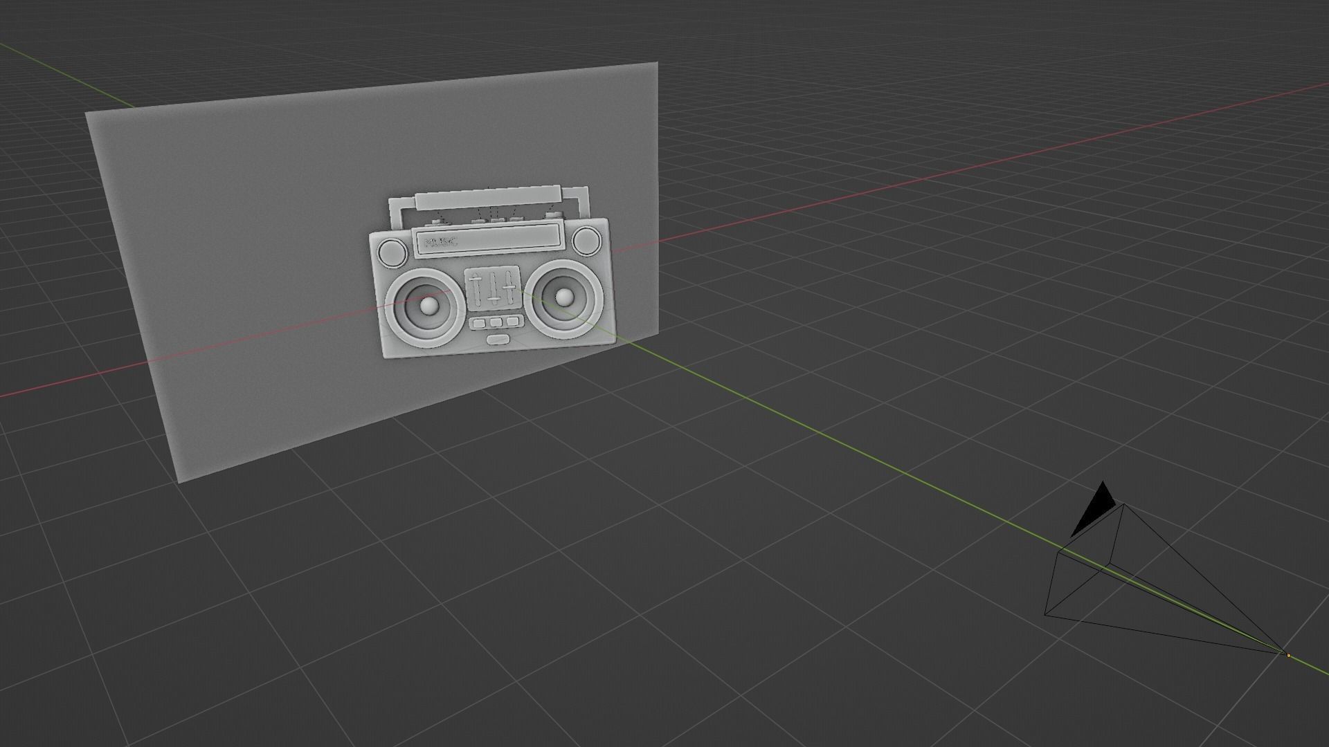 Stylized Retro Boombox - Cartoon Music Player 3D Model 3D model_10