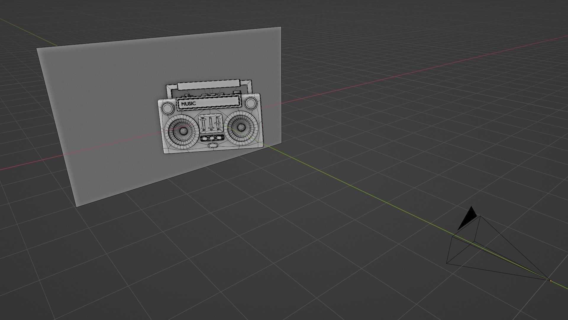 Stylized Retro Boombox - Cartoon Music Player 3D Model 3D model_11