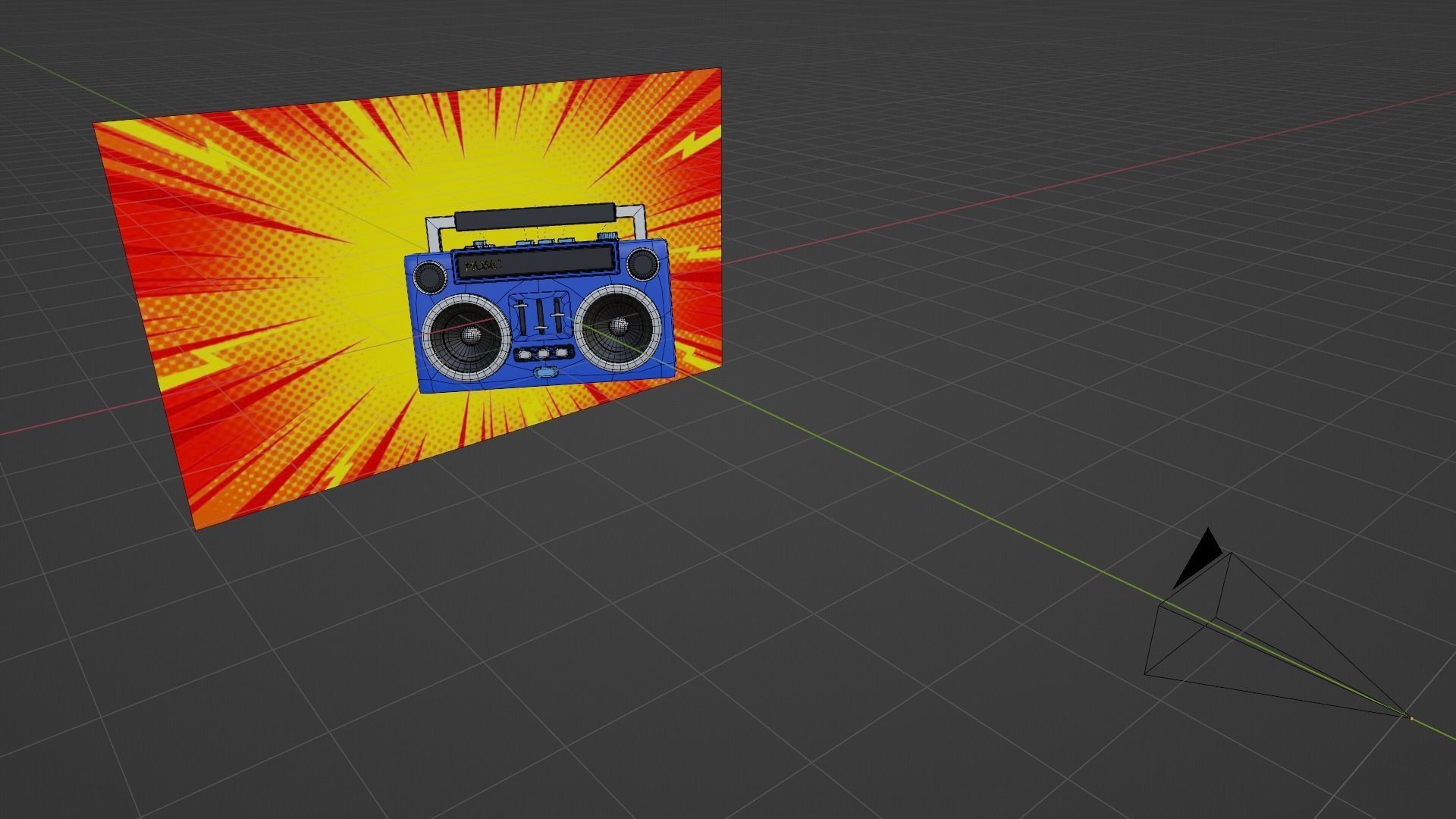Stylized Retro Boombox - Cartoon Music Player 3D Model 3D model_12
