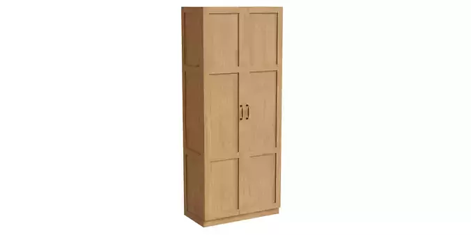 Tall Wooden Storage Cabinet