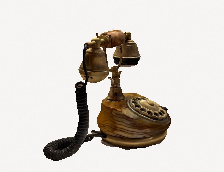 Rotary Dial Phone 3D model_2