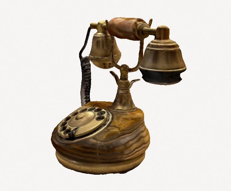 Rotary Dial Phone 3D model_4