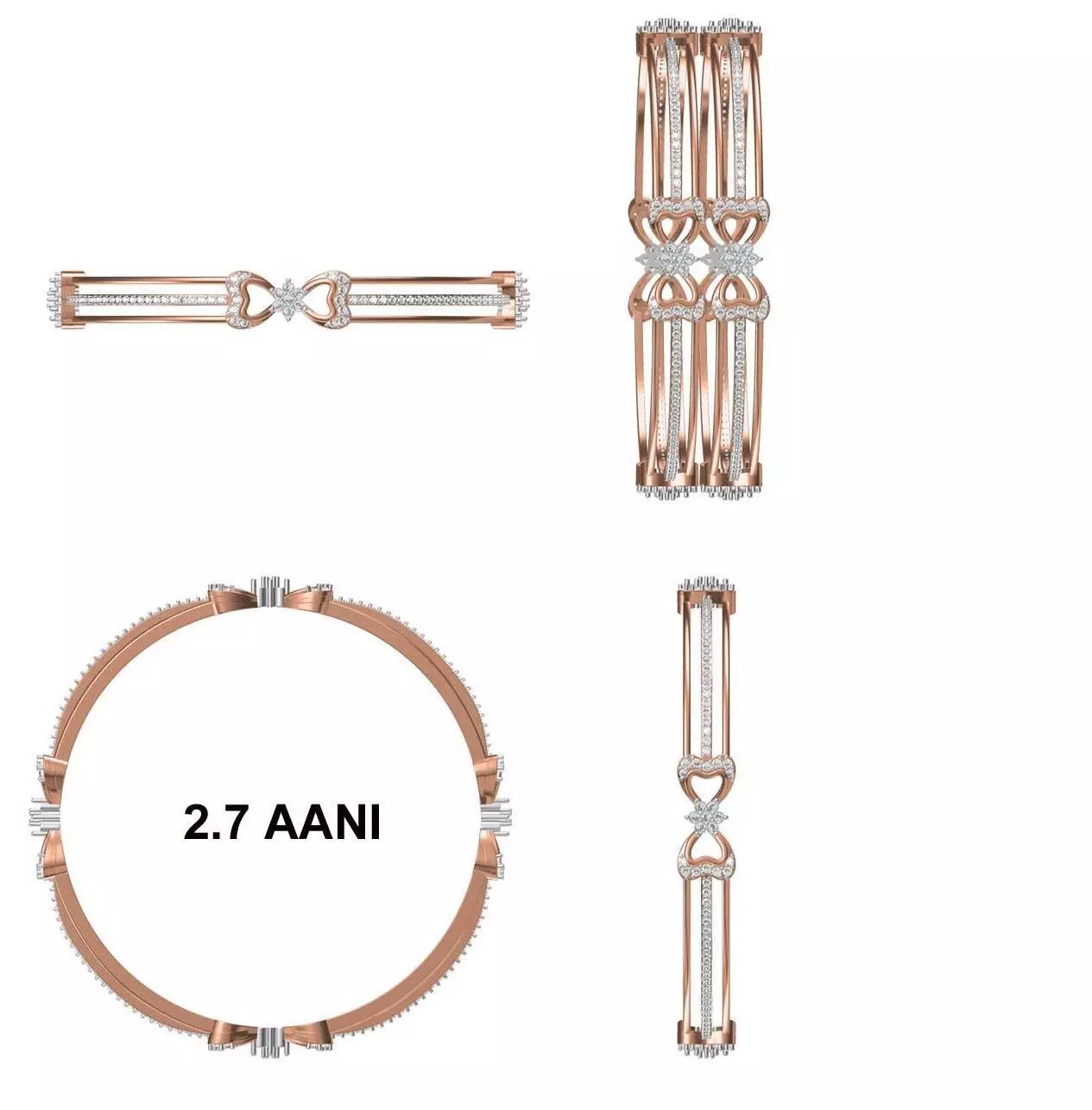 Bangle Bracelet STL JCD Details 3D print model_0