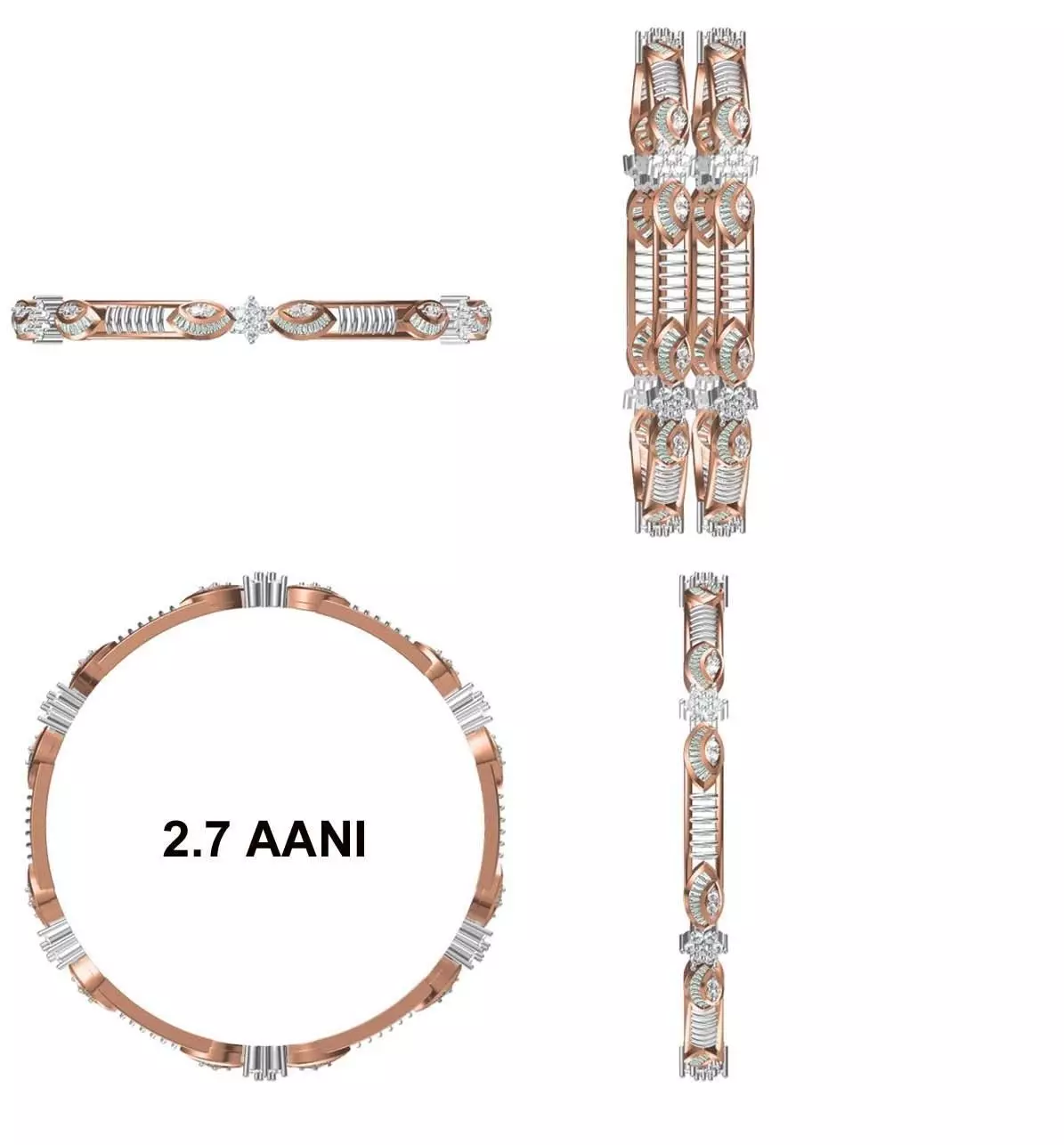 Bangle Bracelet STL JCD Details 3D print model_0