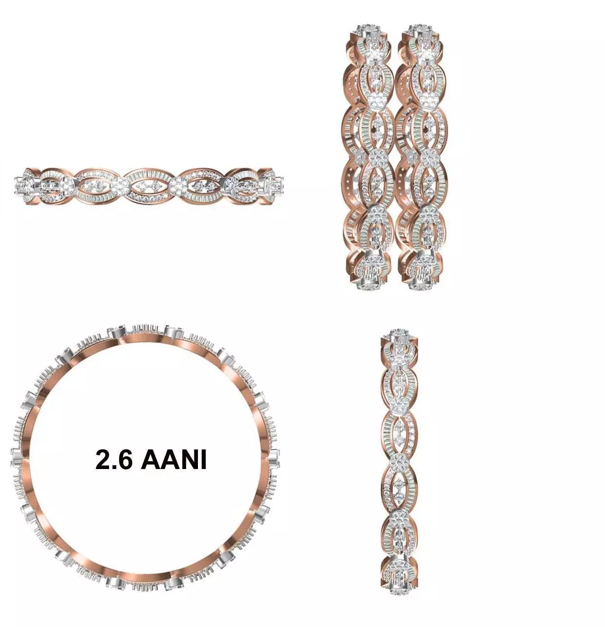 Bangle Bracelet STL JCD Details 3D print model_0