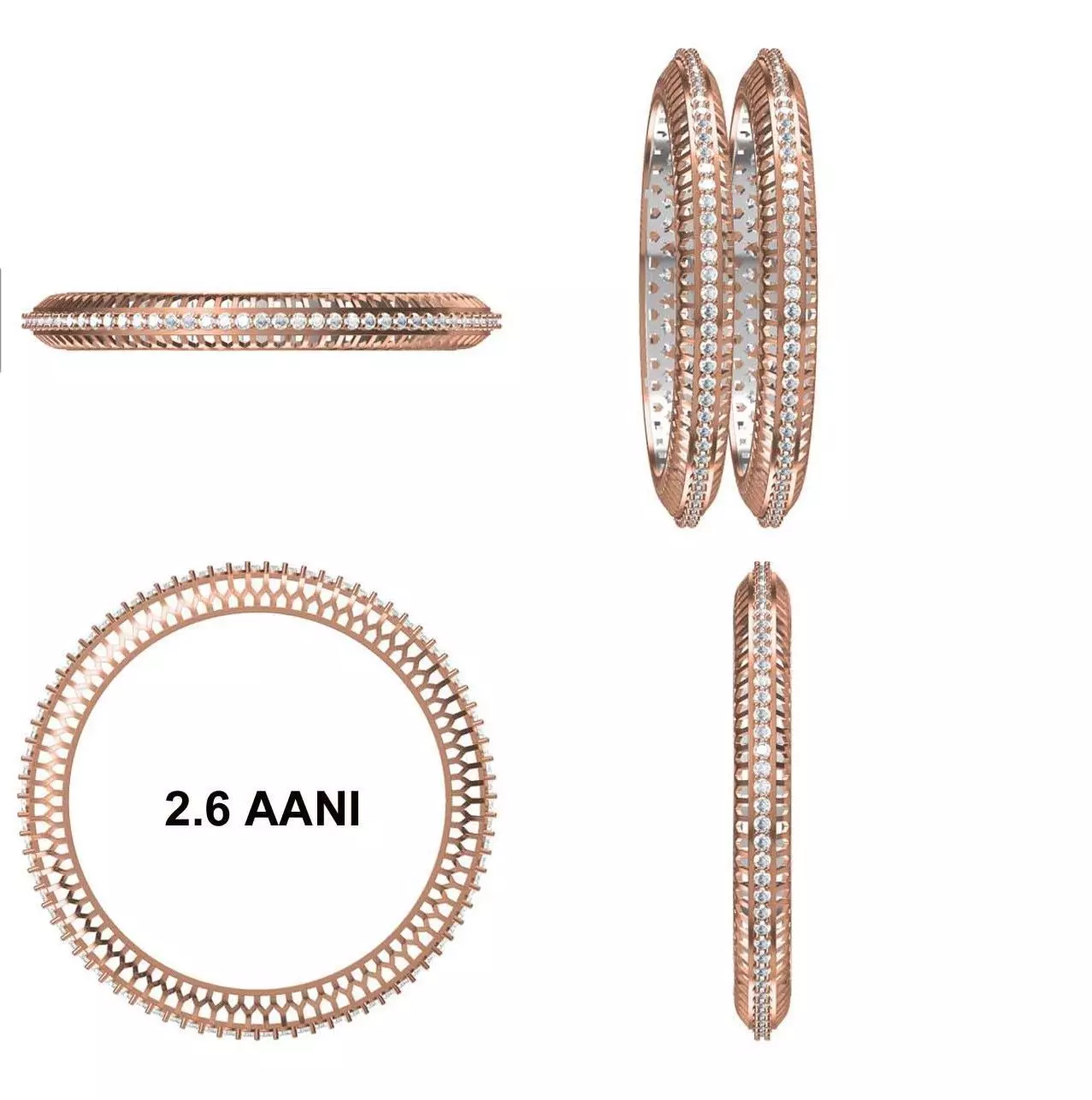 Bangle Bracelet STL JCD Details 3D print model_0