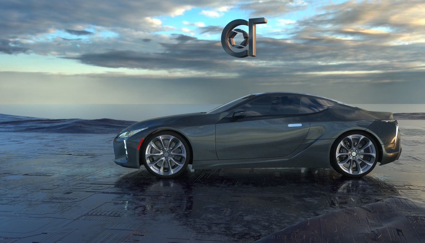Lexus LC 500 2023 3d model 3D model_3