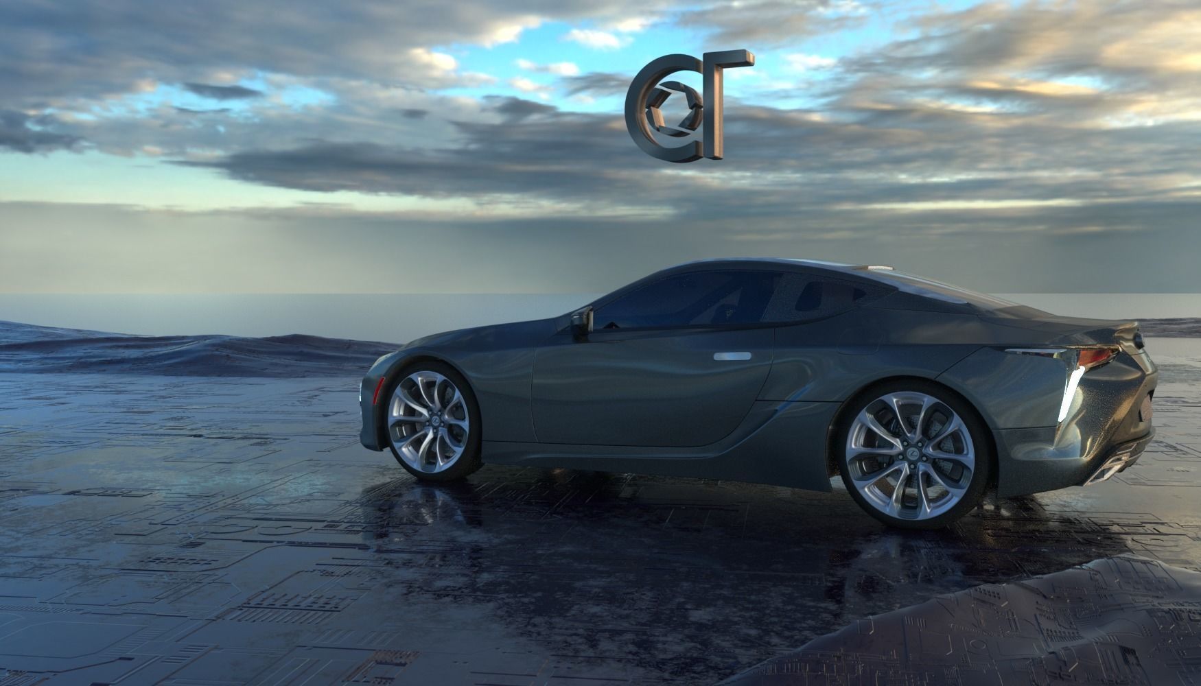 Lexus LC 500 2023 3d model 3D model_4