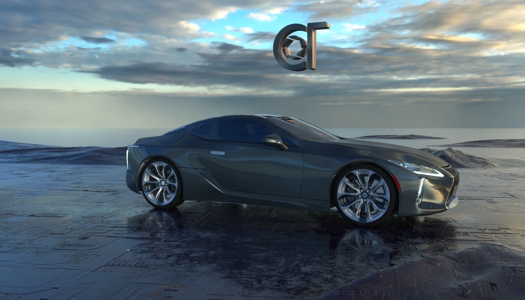 Lexus LC 500 2023 3d model 3D model_8