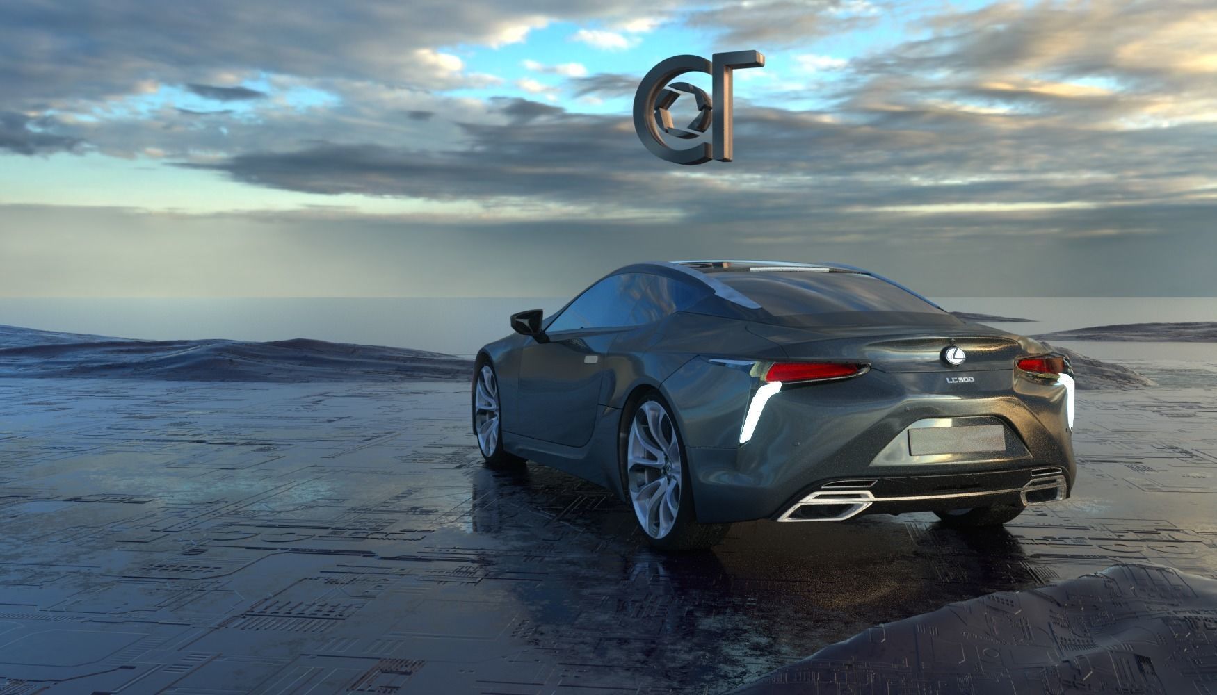 Lexus LC 500 2023 3d model 3D model_5