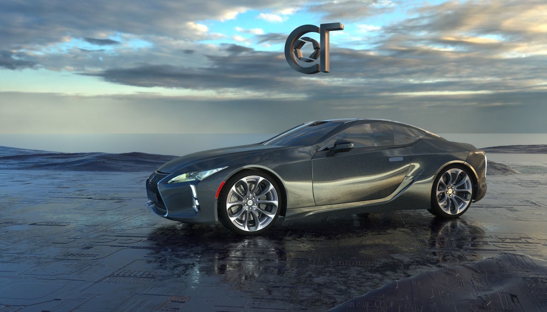 Lexus LC 500 2023 3d model 3D model_12