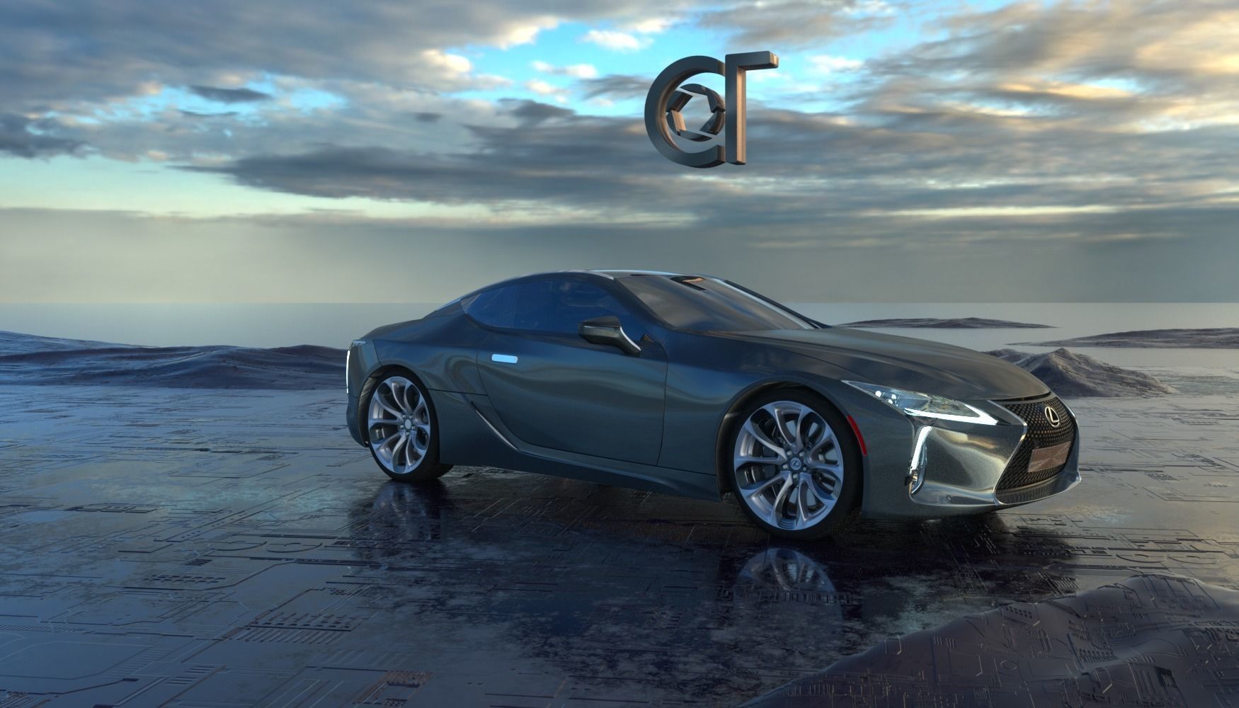 Lexus LC 500 2023 3d model 3D model_9