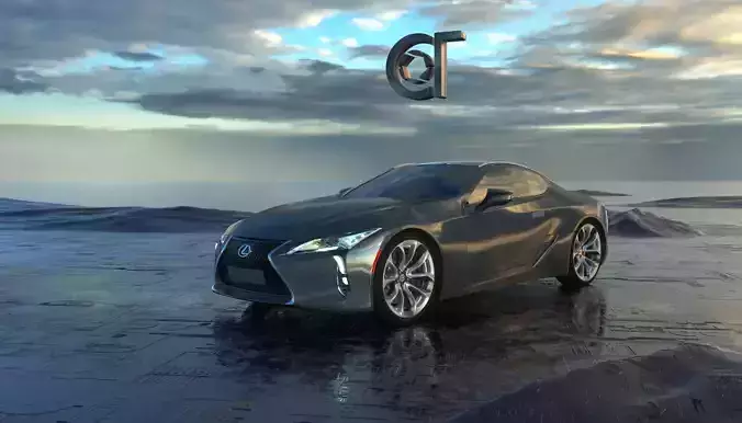 Lexus LC 500 2023 3d model 3D model
