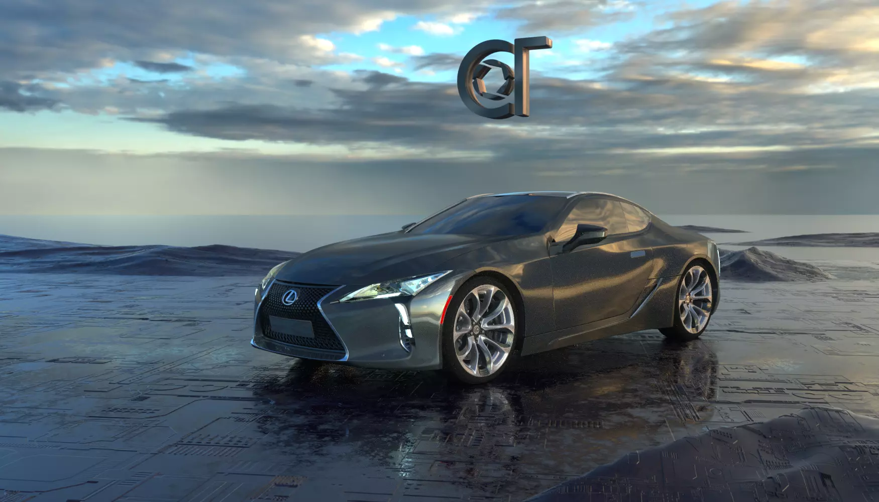 Lexus LC 500 2023 3d model 3D model_0