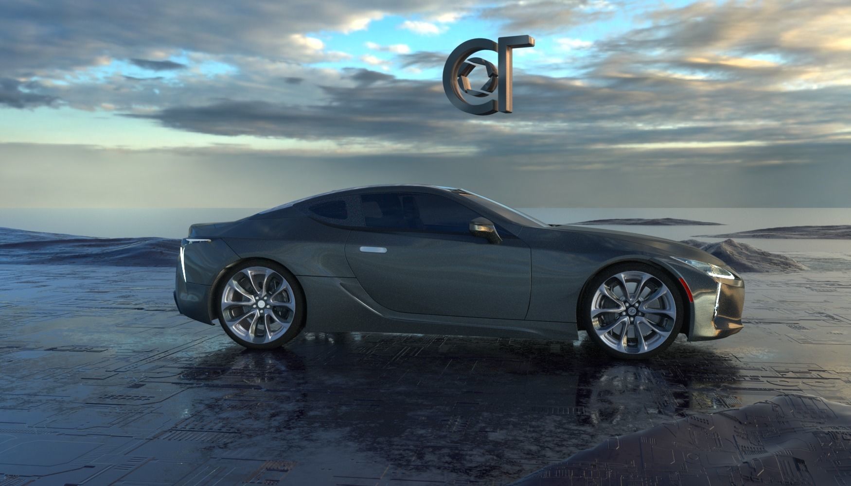 Lexus LC 500 2023 3d model 3D model_7
