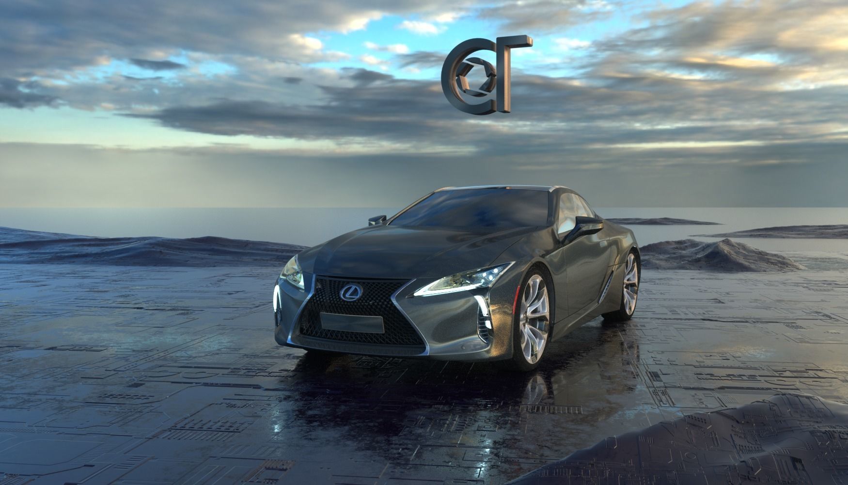 Lexus LC 500 2023 3d model 3D model_11