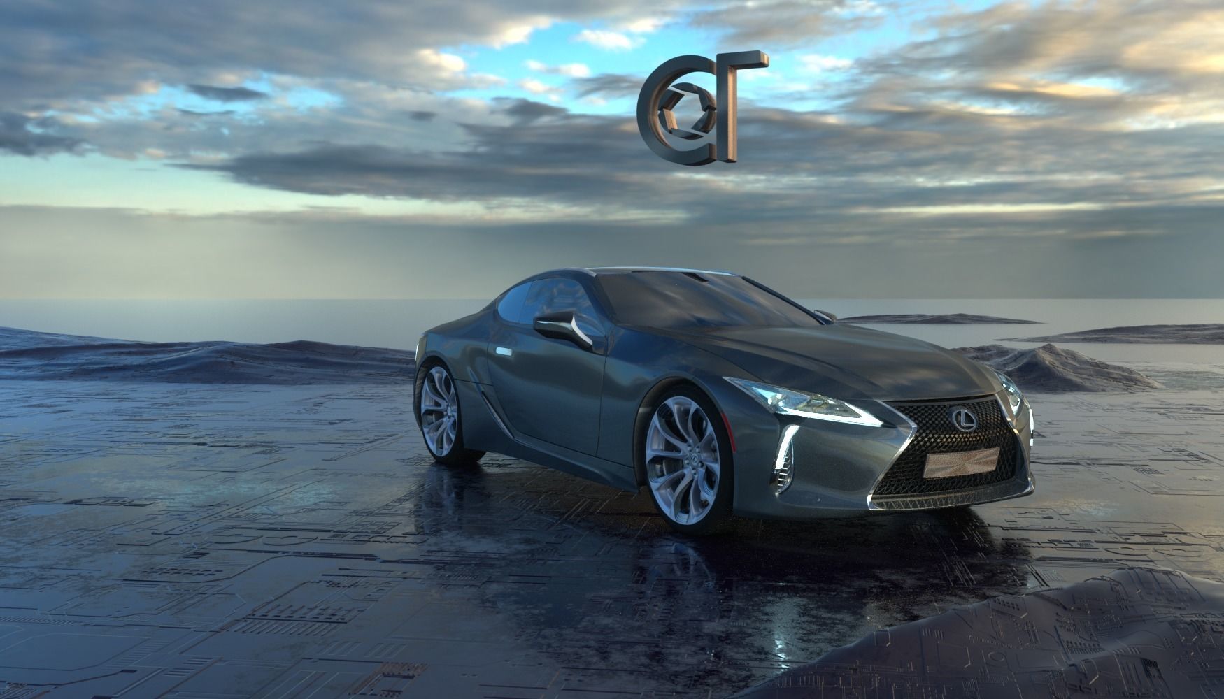 Lexus LC 500 2023 3d model 3D model_10