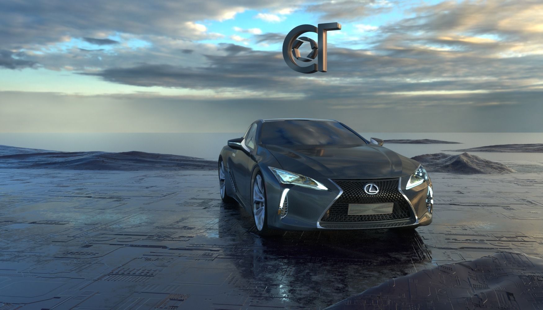 Lexus LC 500 2023 3d model 3D model_1