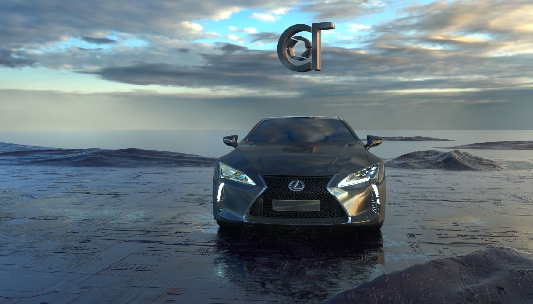 Lexus LC 500 2023 3d model 3D model_2