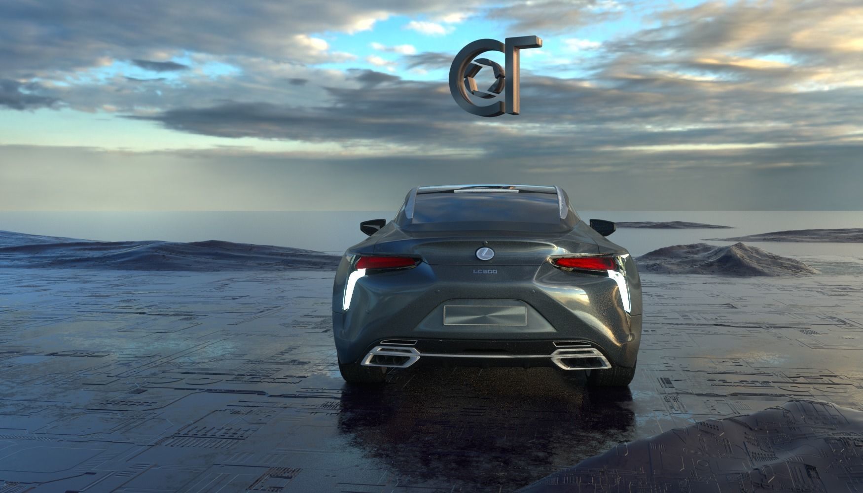 Lexus LC 500 2023 3d model 3D model_6