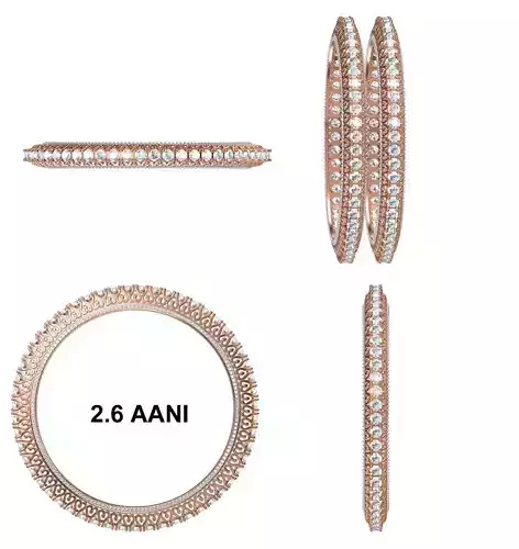 Bangle Bracelet STL JCD Details