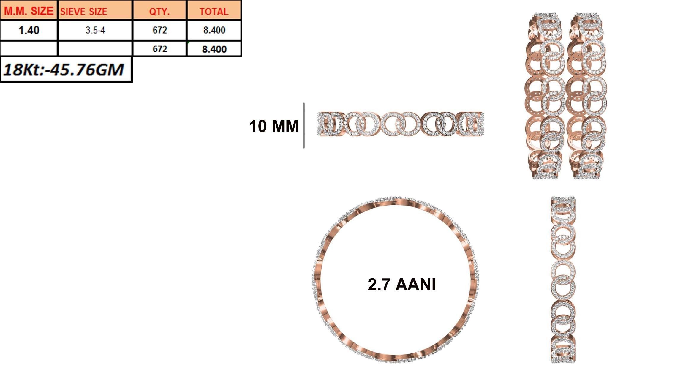 Bangle Bracelet STL JCD Details 3D print model_1