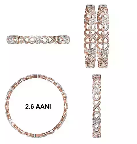 Bangle Bracelet STL JCD Details