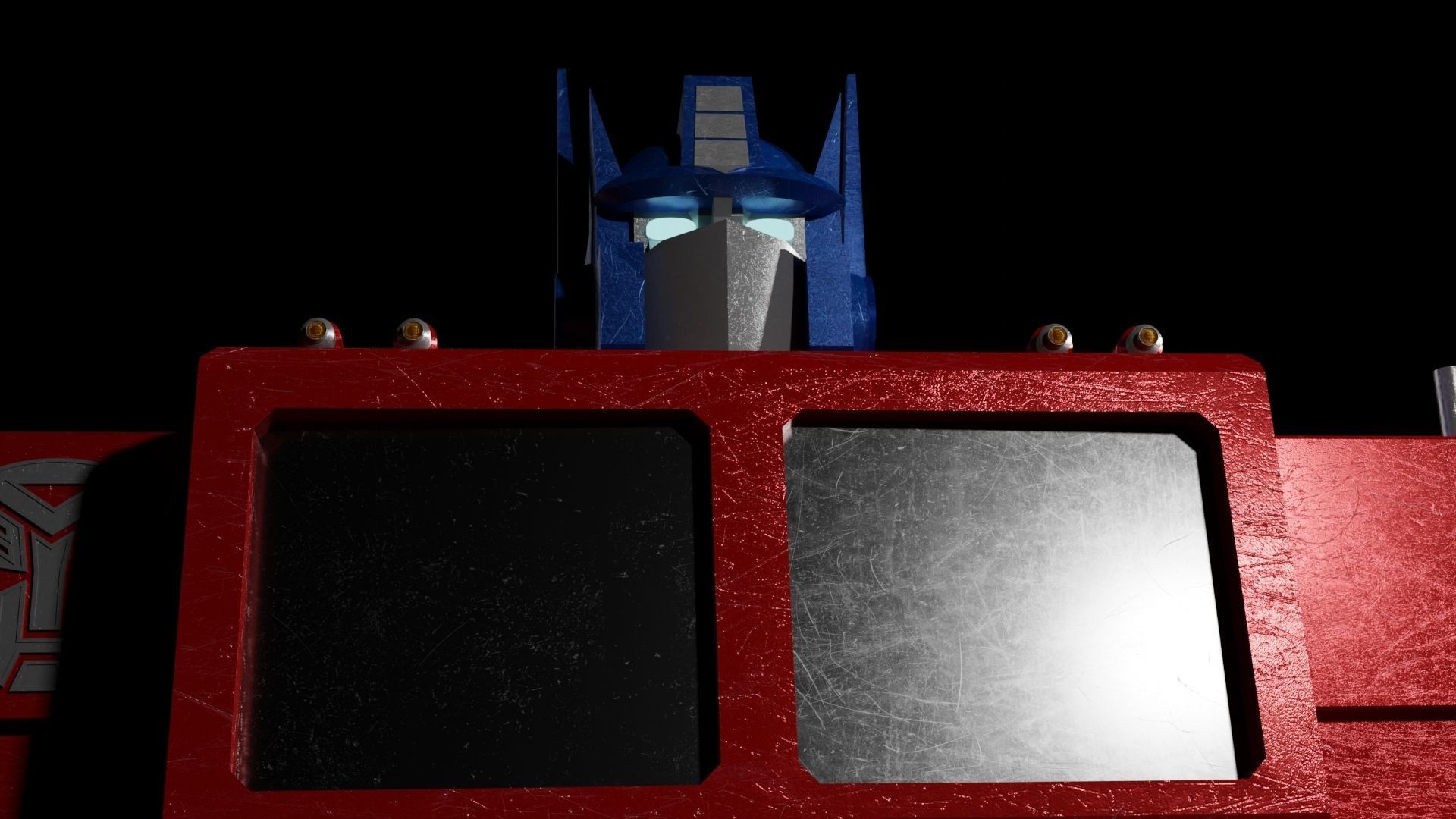 Optimus Prime Low-poly 3D model_2