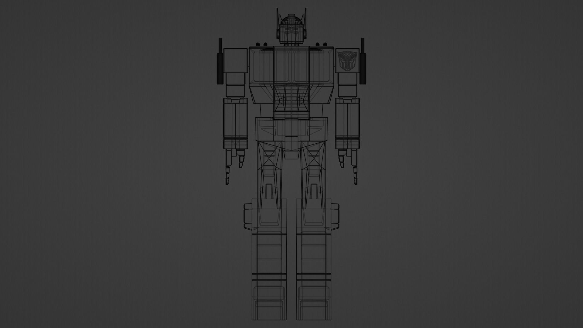 Optimus Prime Low-poly 3D model_8