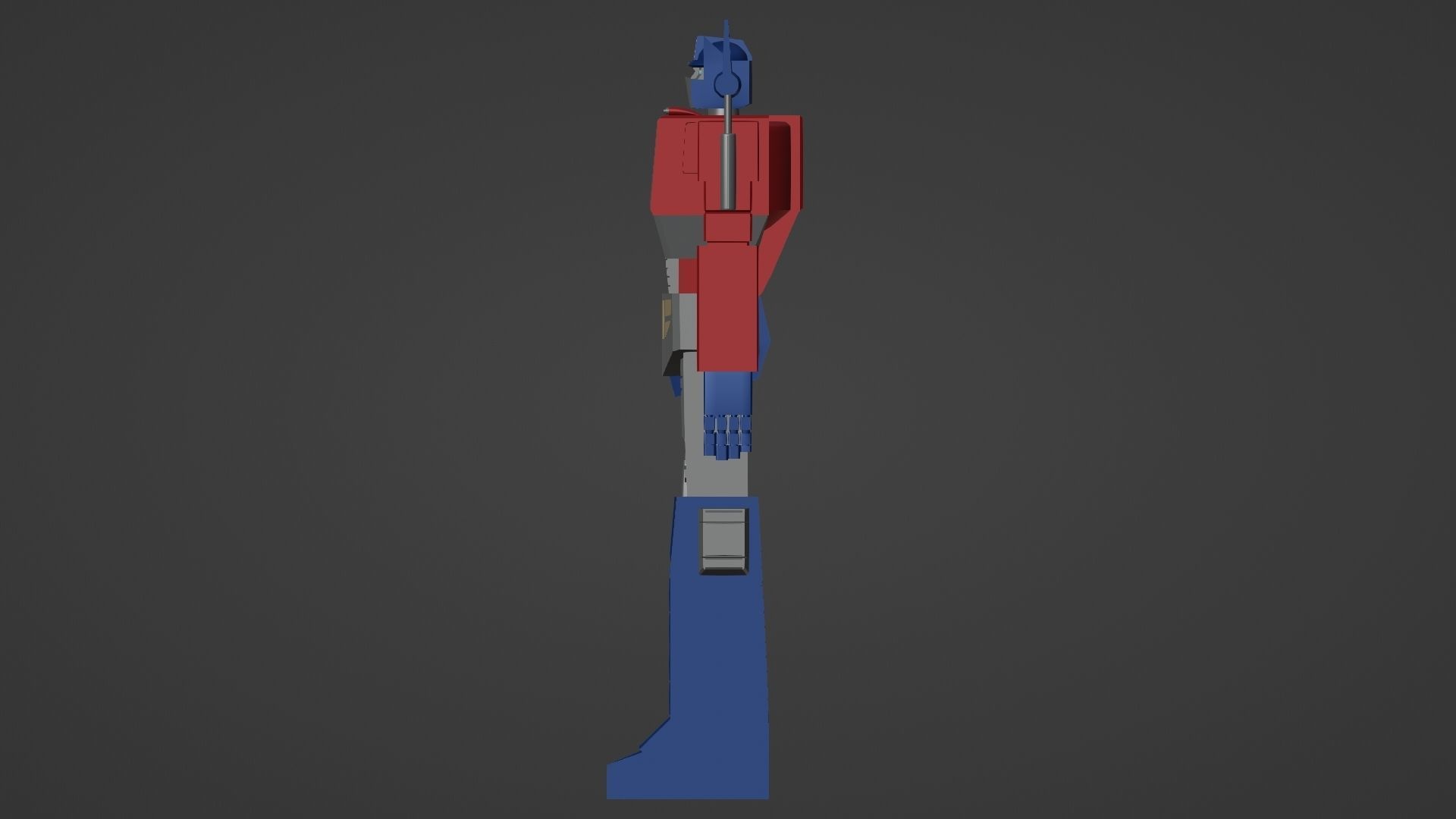 Optimus Prime Low-poly 3D model_7