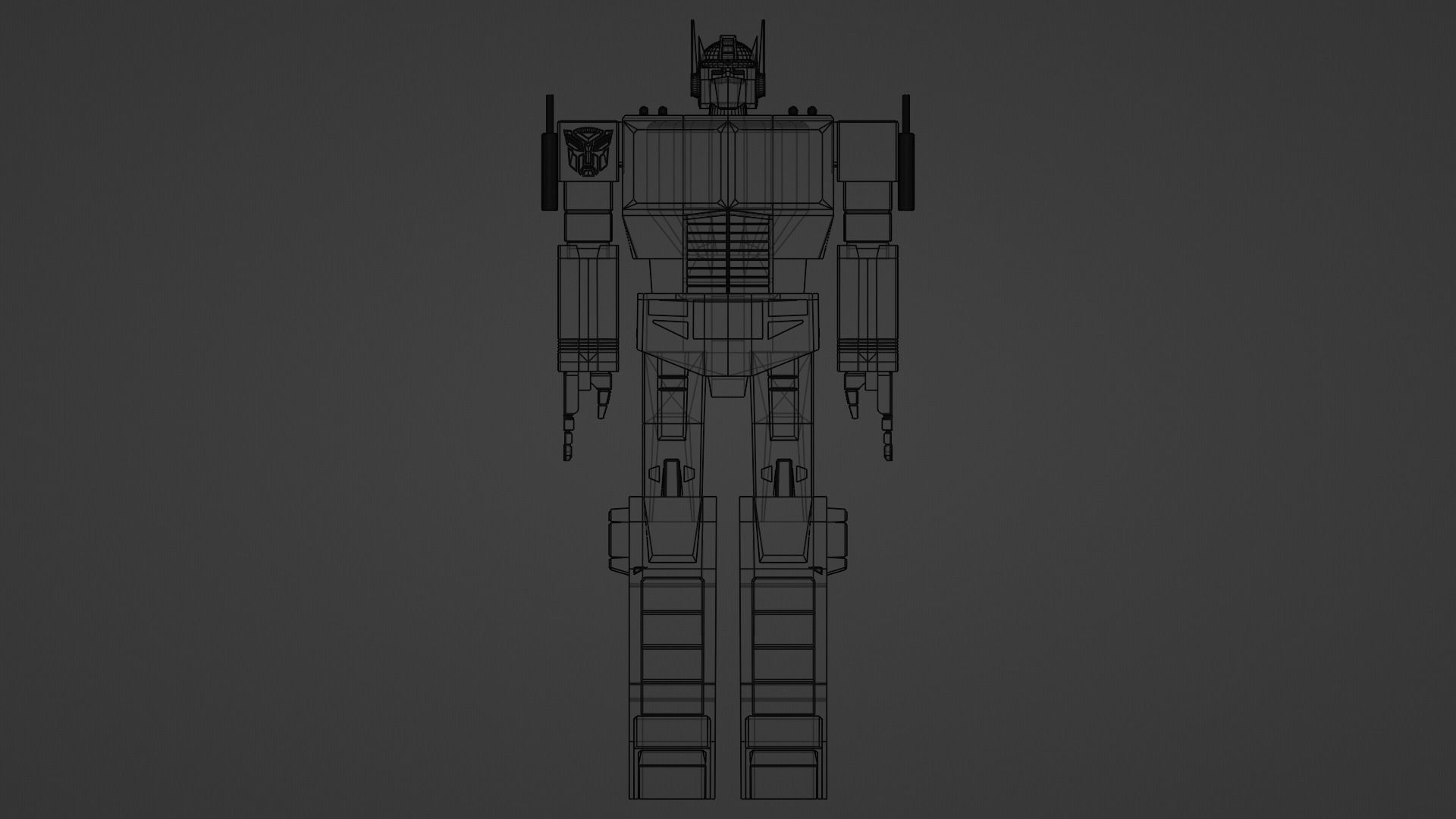 Optimus Prime Low-poly 3D model_9