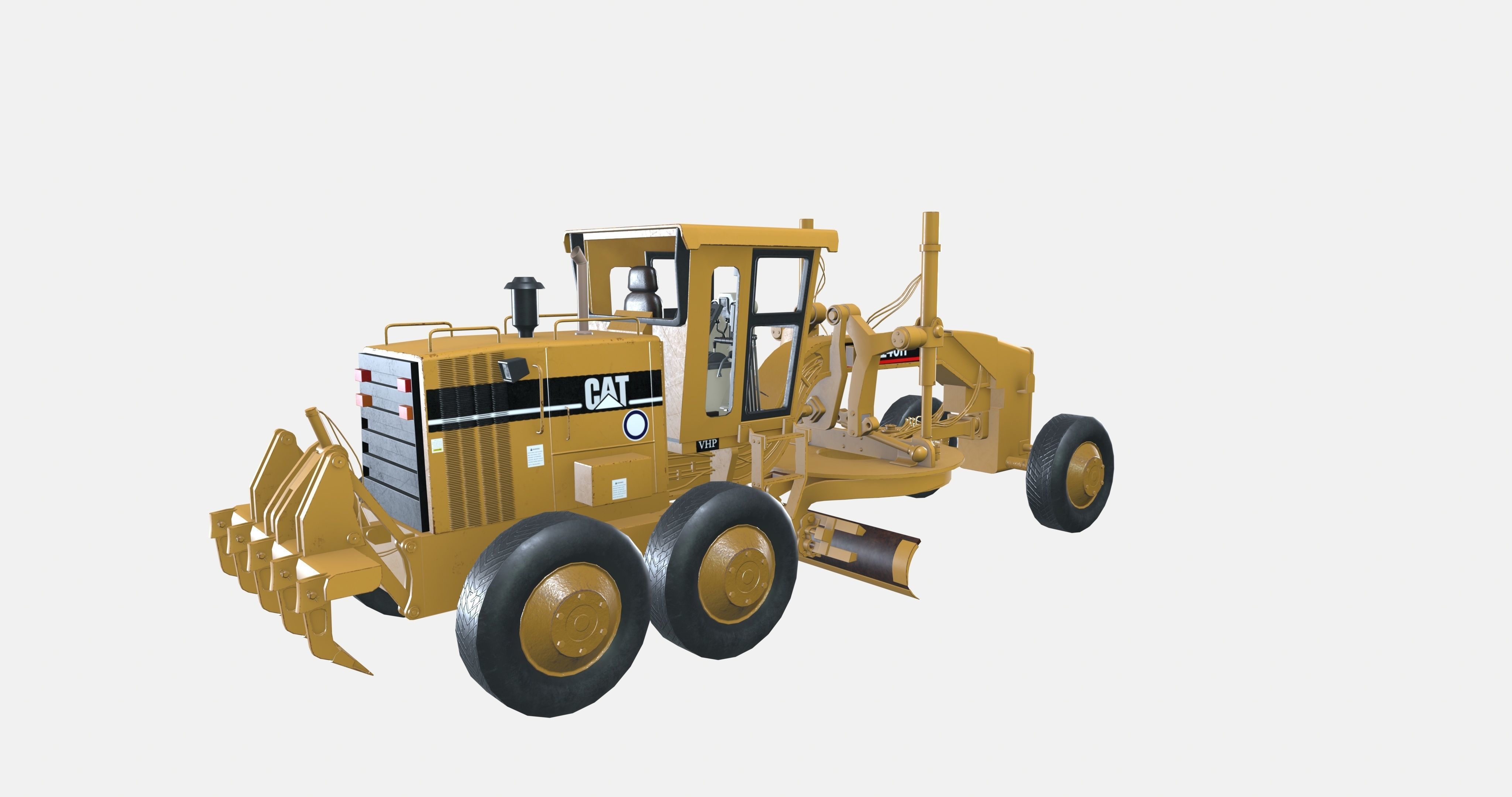 Grader Vehicle 3D model_5