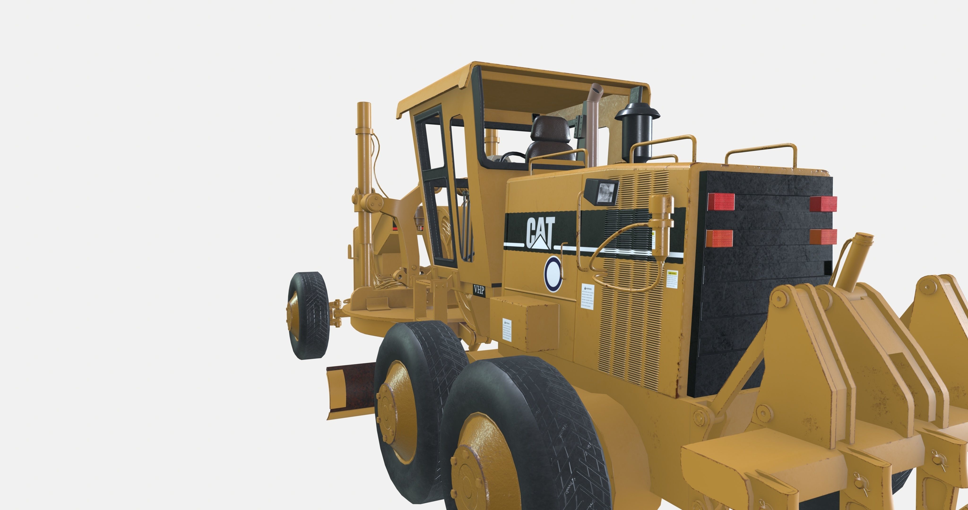 Grader Vehicle 3D model_10