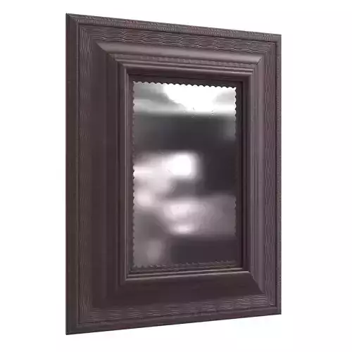 Antique Flemish Ebonized Mirror - Belgium 18th Century 3D model