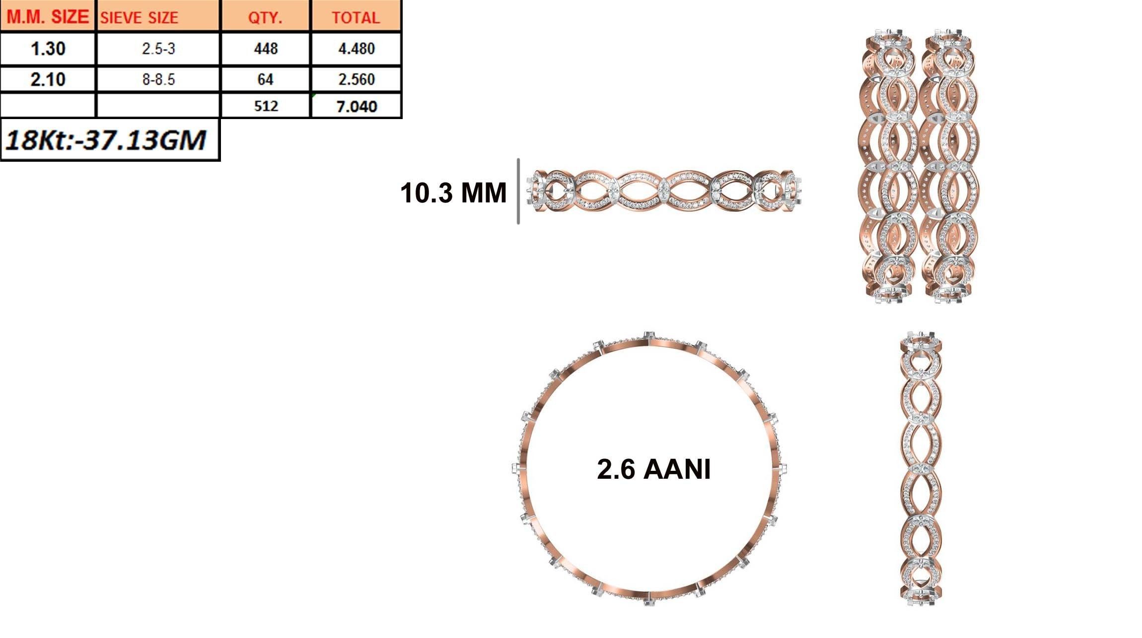 Bangle Bracelet STL JCD Details 3D print model_1