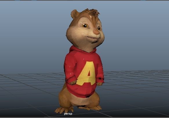 Alvin Low-poly 3D model_20