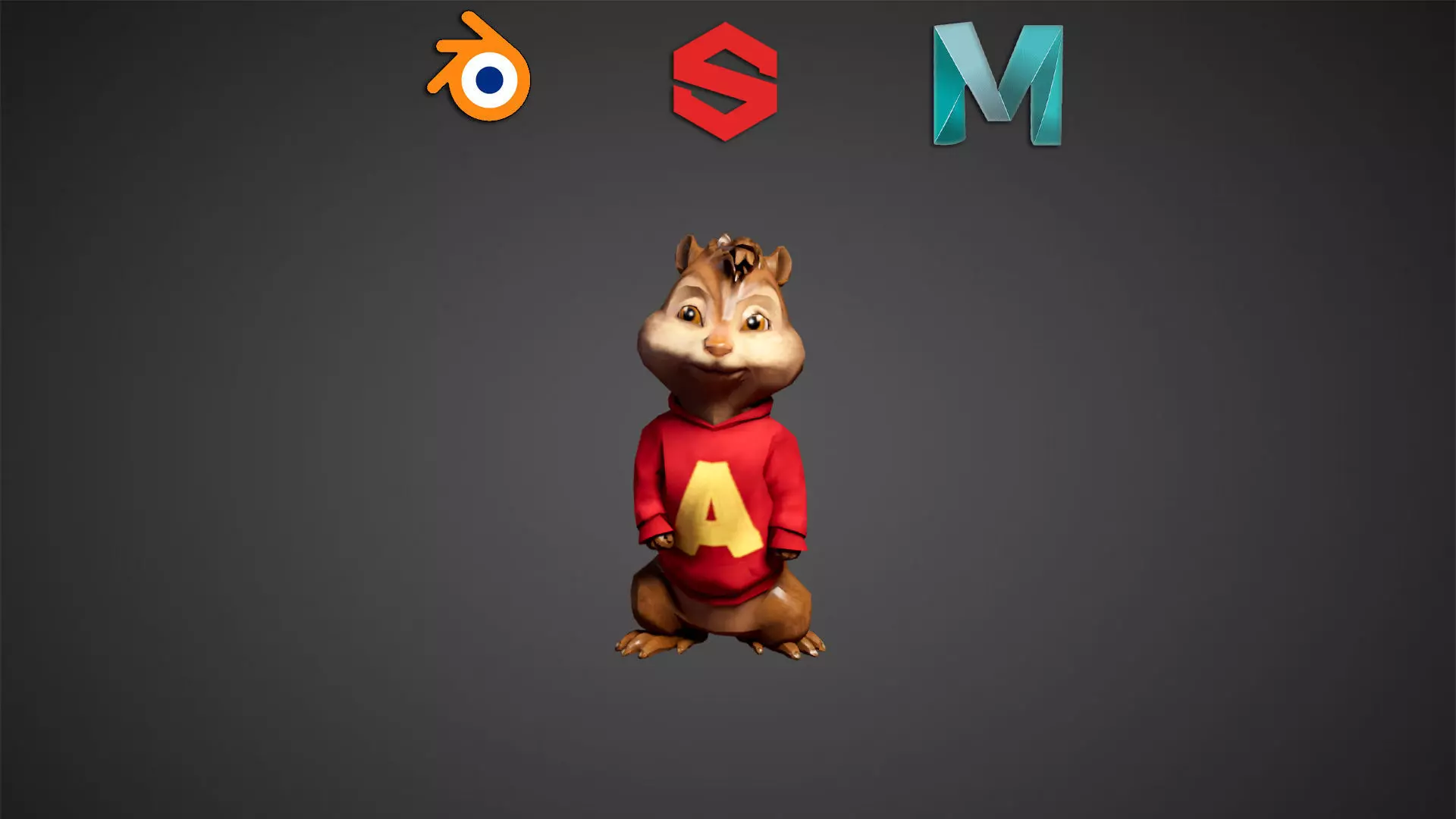 Alvin Low-poly 3D model_0