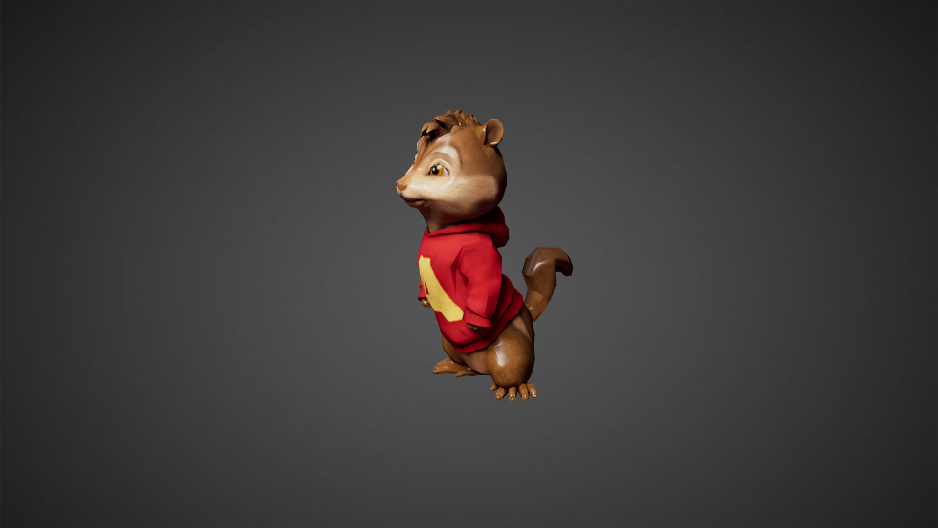 Alvin Low-poly 3D model_2