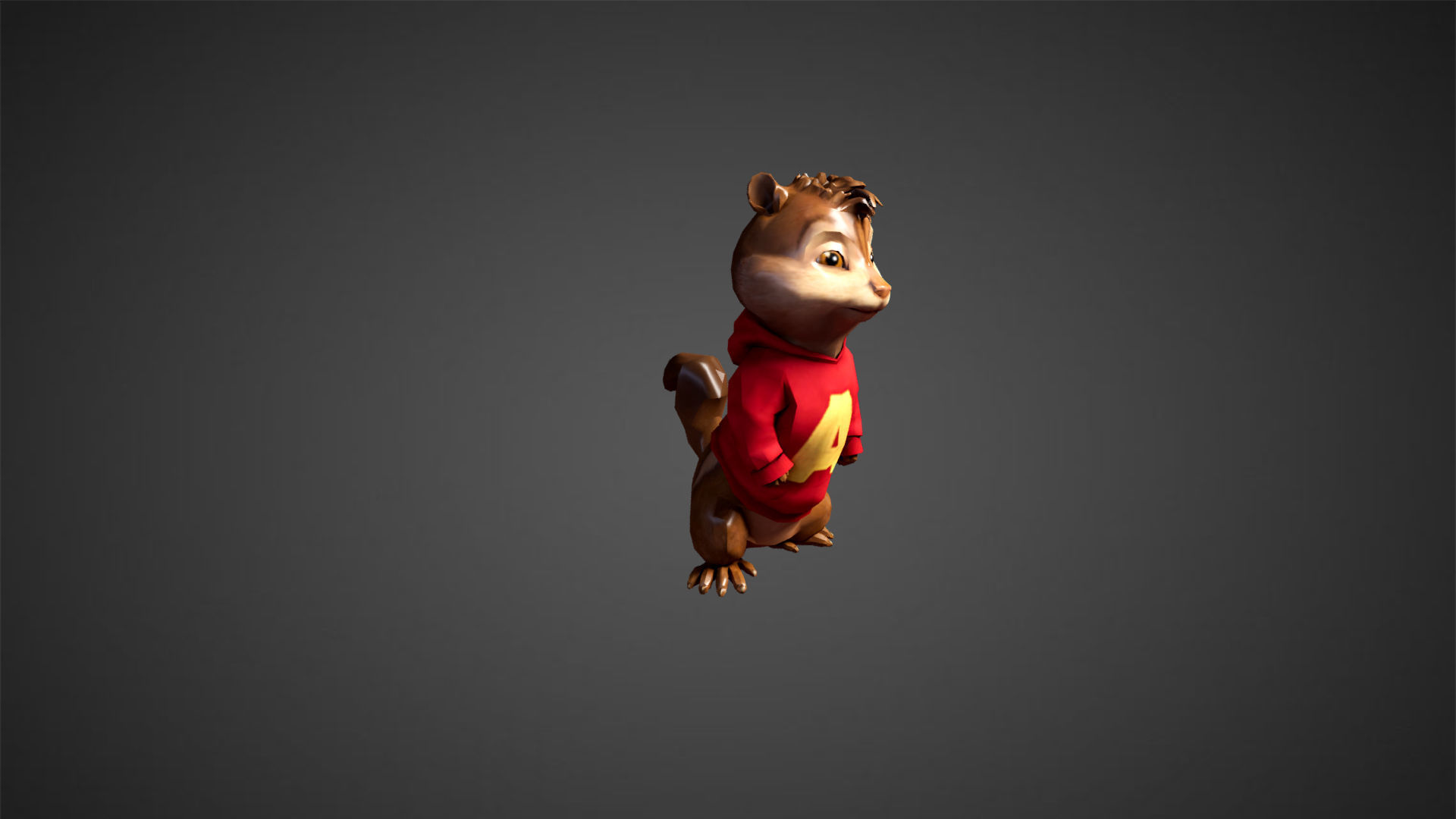 Alvin Low-poly 3D model_1