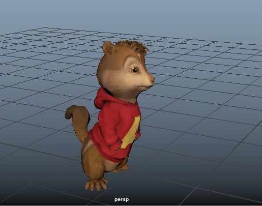 Alvin Low-poly 3D model_23