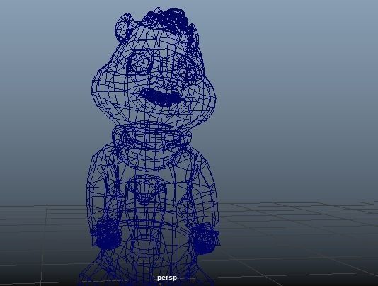 Alvin Low-poly 3D model_17