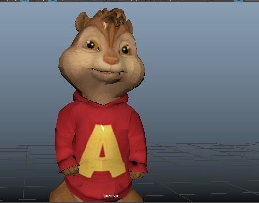 Alvin Low-poly 3D model_14