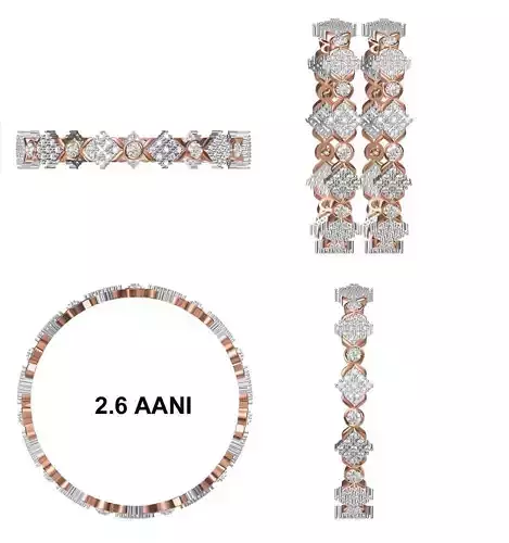 Bangle Bracelet STL JCD Details