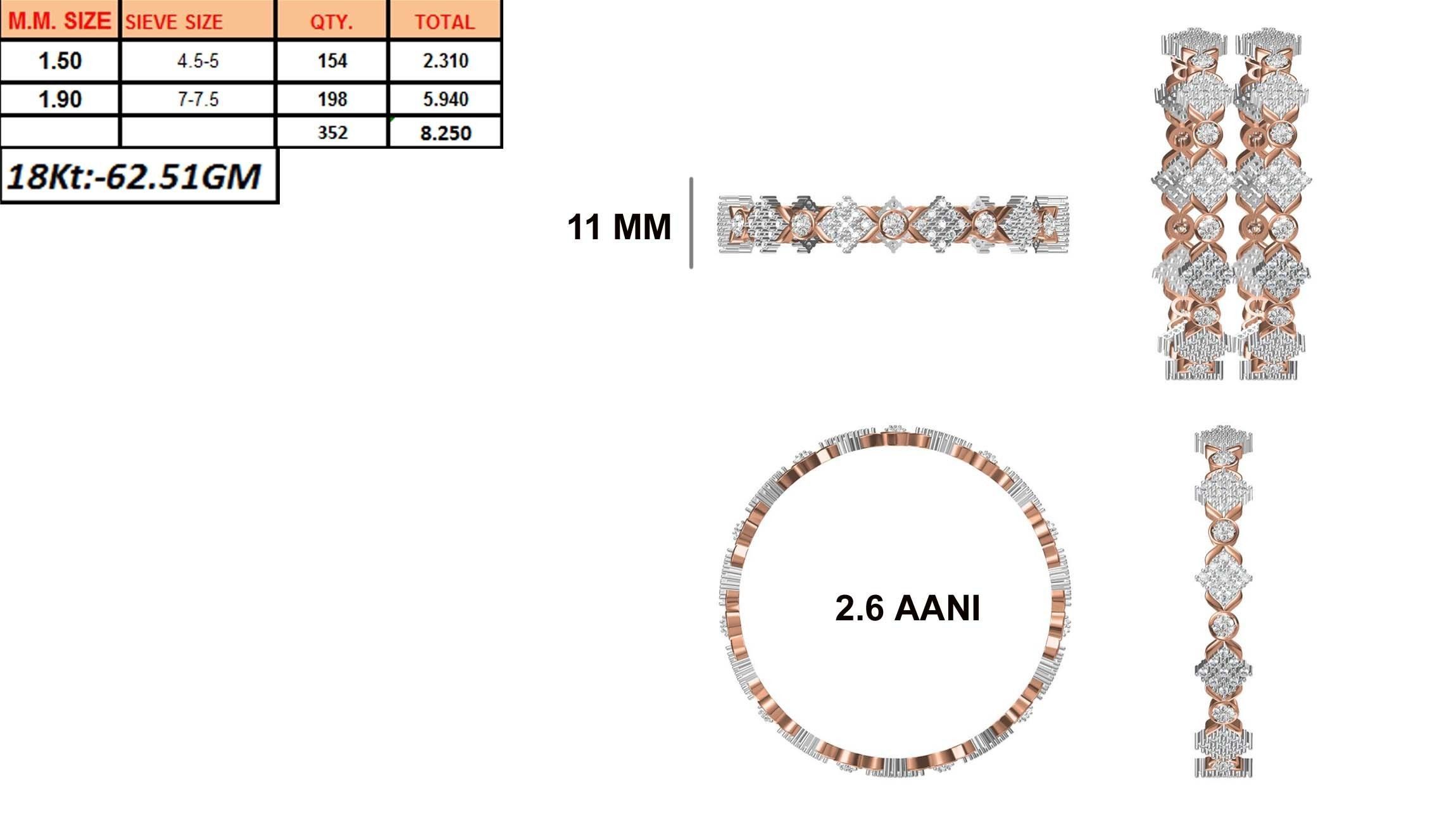 Bangle Bracelet STL JCD Details 3D print model_1