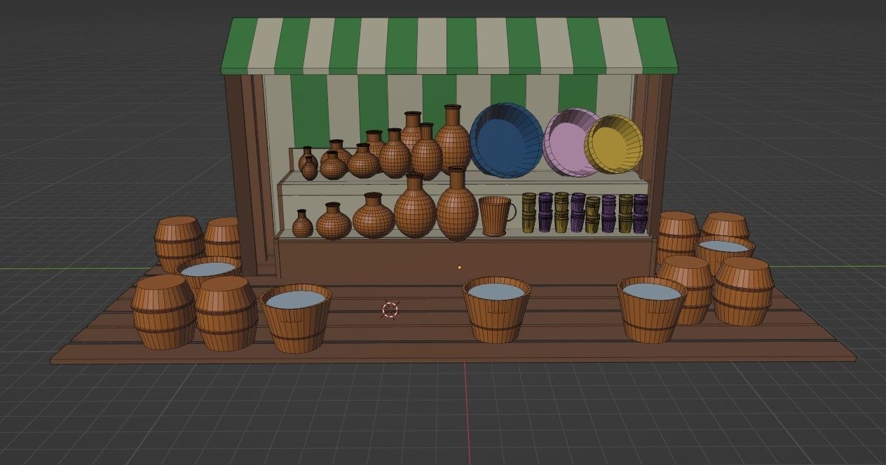 Axe 3D Low-poly 3D model_14