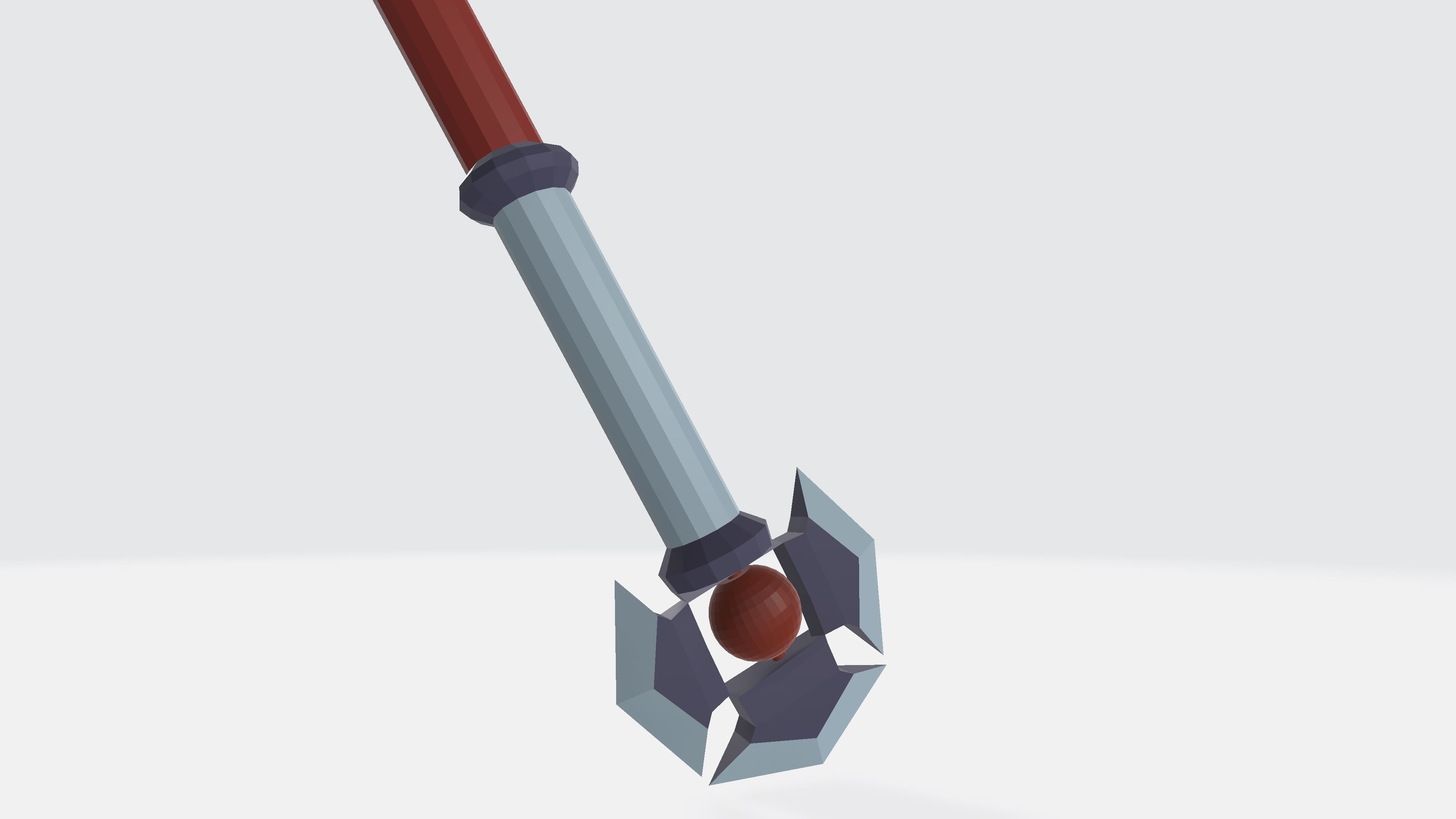 Axe 3D Low-poly 3D model_3