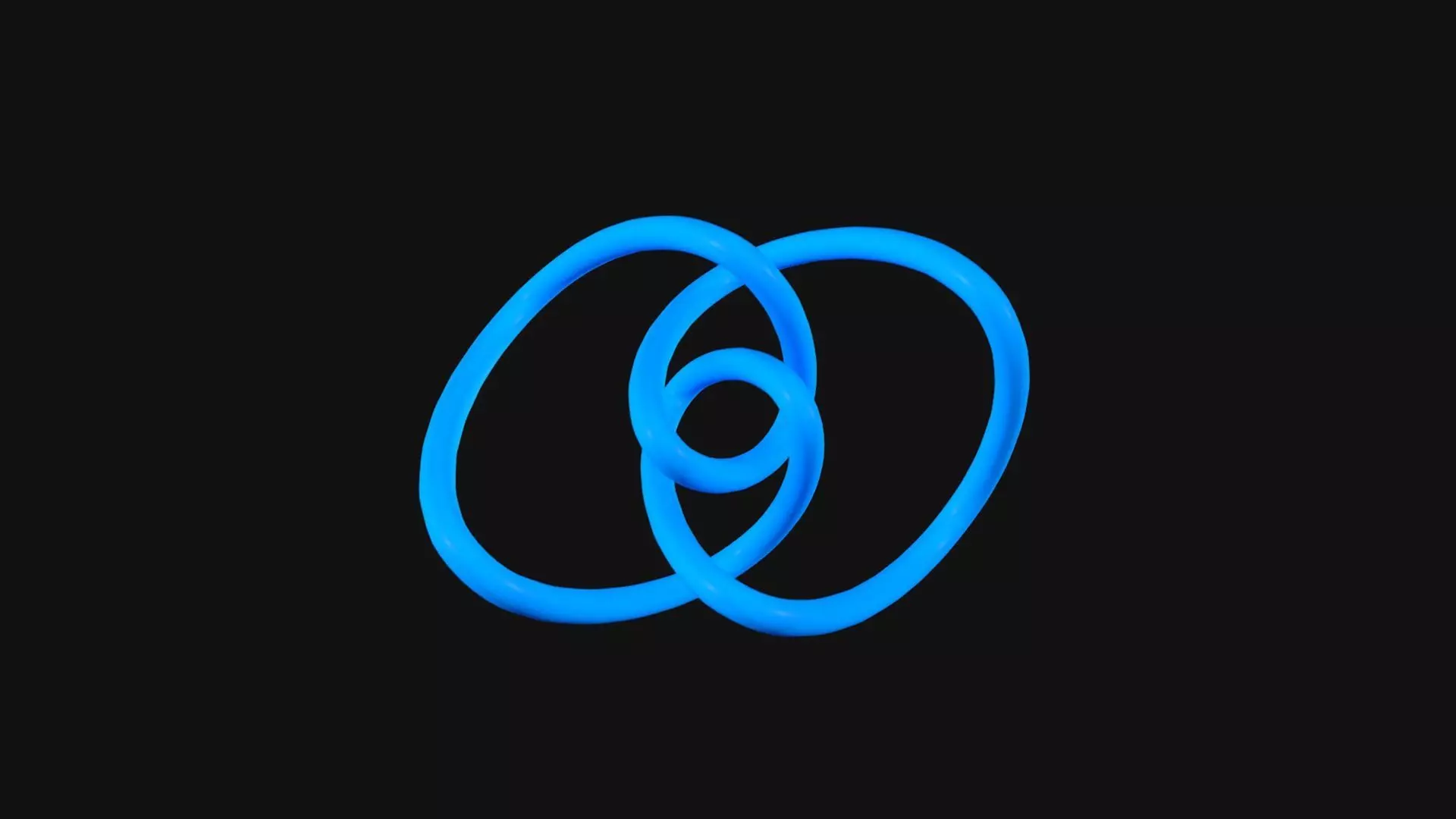 Figure Eight Loop Knot Low-poly 3D model_0