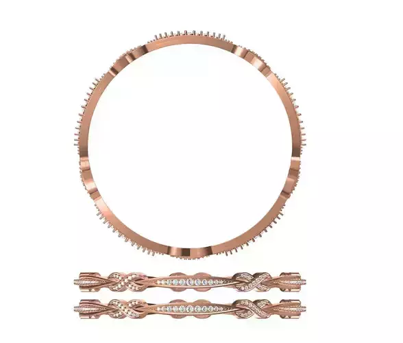Bangle Bracelet STL JCD Details