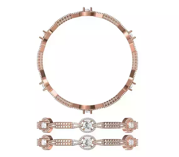 Bangle Bracelet STL JCD Details